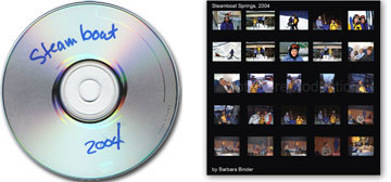 Which one do you like better? Scrawling text on a CD or slipping a contact sheet into the CD/DVD case?