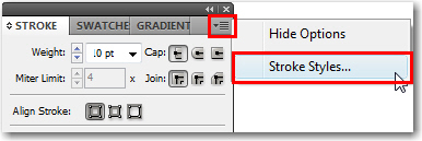 Adobe InDesign: Add new stroke styles