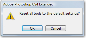 adobe photoshop reset all tools