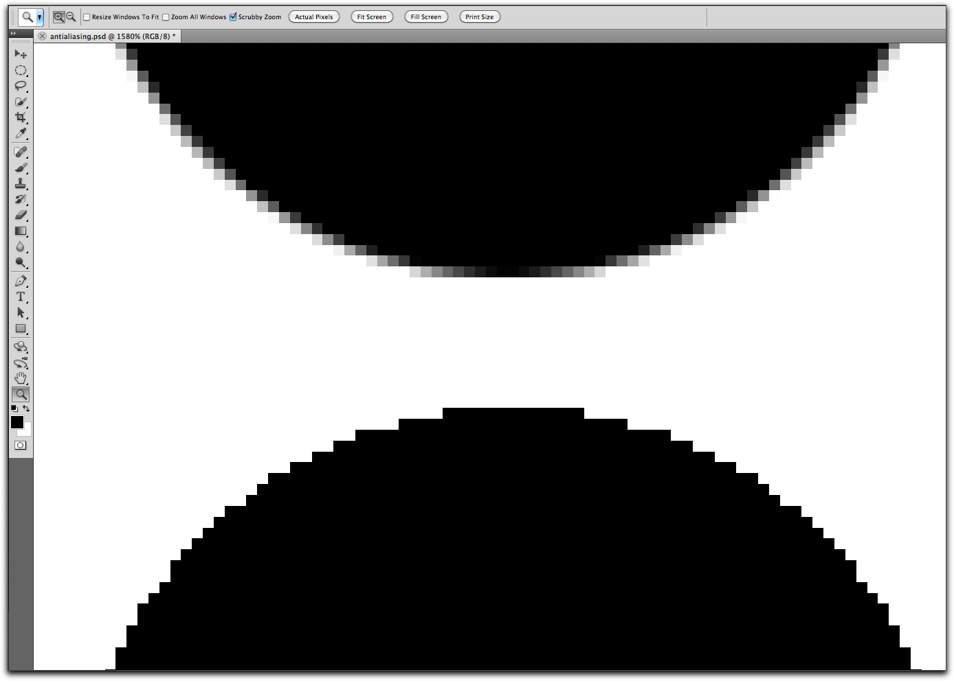 anti-aliasing on