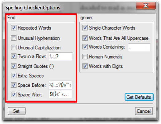 Adobe FrameMaker 10: Spell Check Options