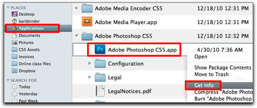 Adobe Photoshop CS5: Run in 32-bit Mode