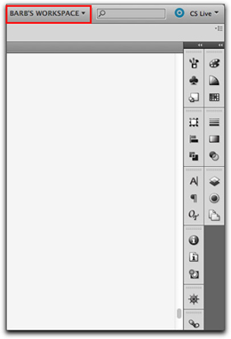Adobe Illustrator CS5: Use a custom workspace