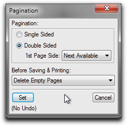Adobe FrameMaker: Pagination Properties
