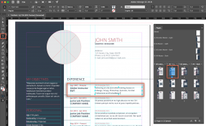 Adobe InDesign CC 2018: Editing a Stock Template